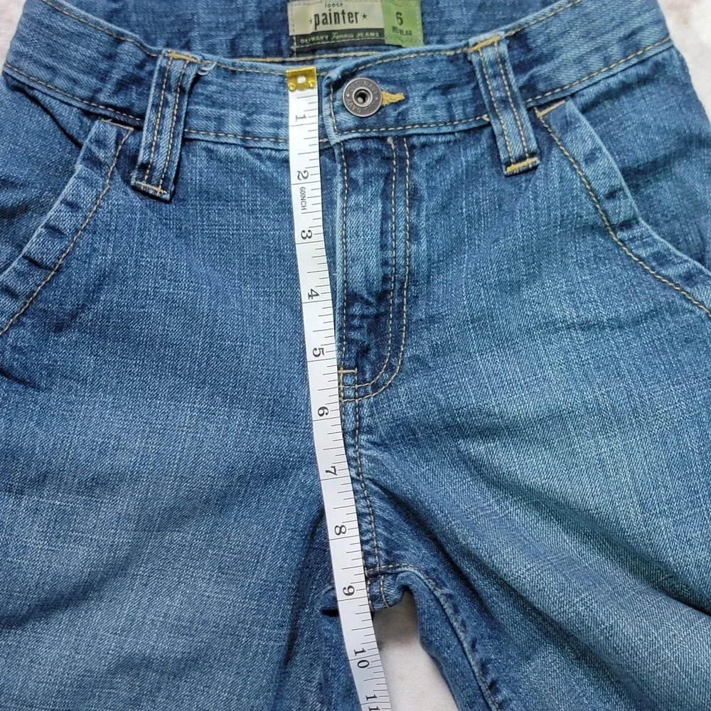 Old Navy Kids Denim Carpenter Shorts Blue Utility Casual‎ Summer Boys Size 6